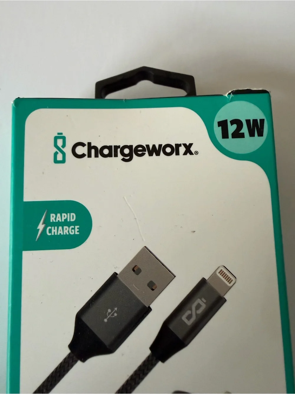 12W Black Lightning Connector & Dual USB Charger (Black)